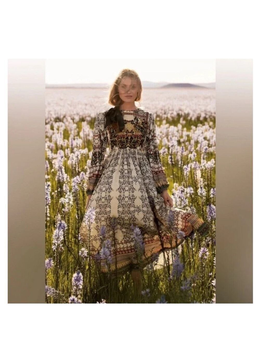 Anthropologie Bhanuni by Jyoti “Far Fields” Beaded Midi Dress – Size 4